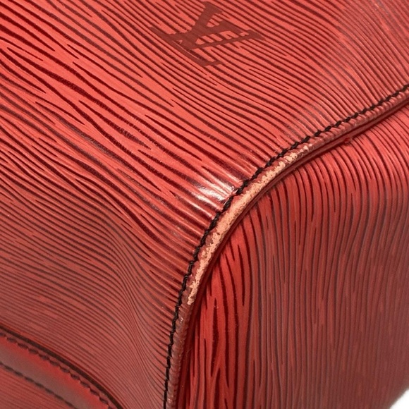 Authentic Louis Vuitton Castilian Red Epi keepall 45 travel unisex duffle bag - Picture 9 of 16